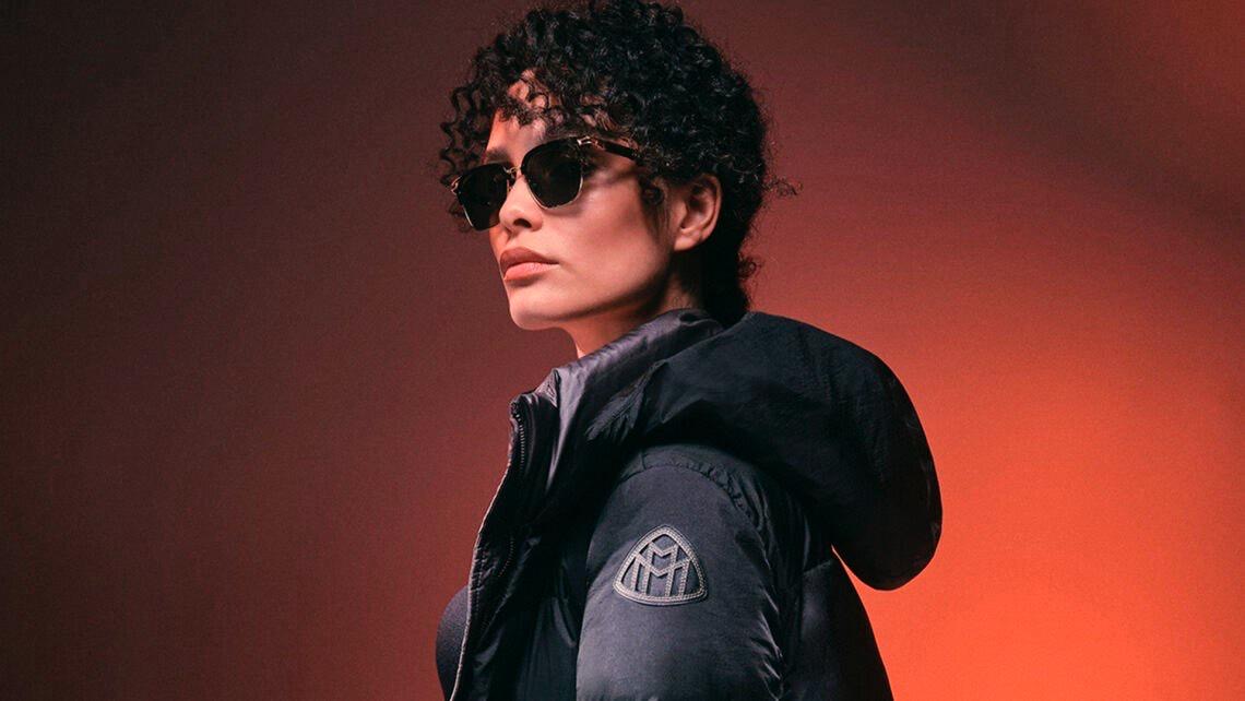 Woman wearing Maybach sunglasses